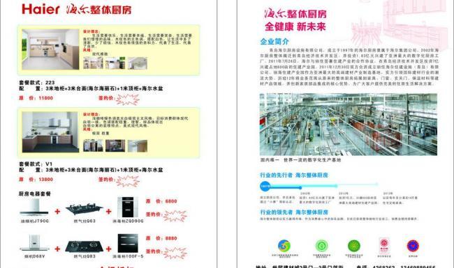 海爾整體廚房DM單圖片標識解析與創意設計要點